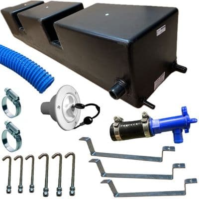 75L Underslung Fresh Water Tank Kit VW Crafter 2017 Onwards FWD MWB LWB Campervan - White Filler