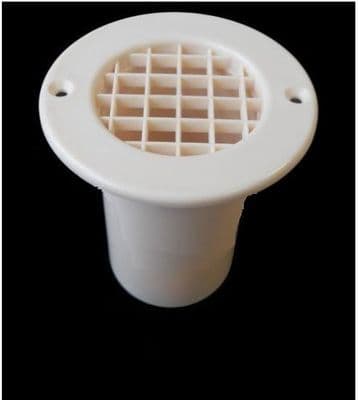 75mm OD ROUND 35mm TAIL VENT O/WH