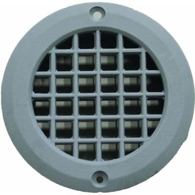 75mm OD ROUND SHORT TAIL DROP VENT GREY
