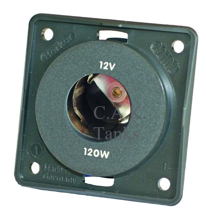 CBE C-Line 12V AUX Socket & Faceplate Dark Grey - CX Range
