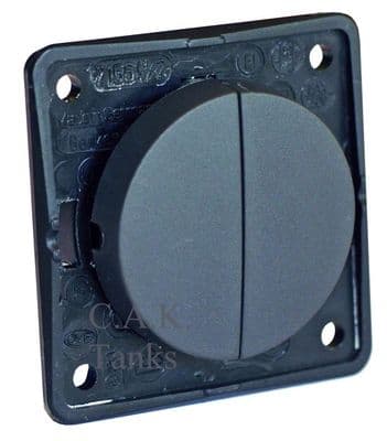 BERKER TWIN ON OFF SWITCH GREY