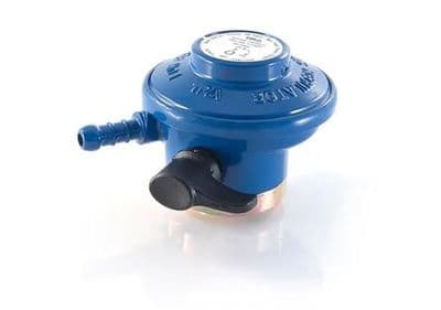 BUTANE REGULATOR 21mm clip on 30mbar 1.5Kg/h 8mm