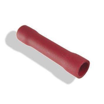 BUTT SPLICE CRIMP TERMINAL RED X10