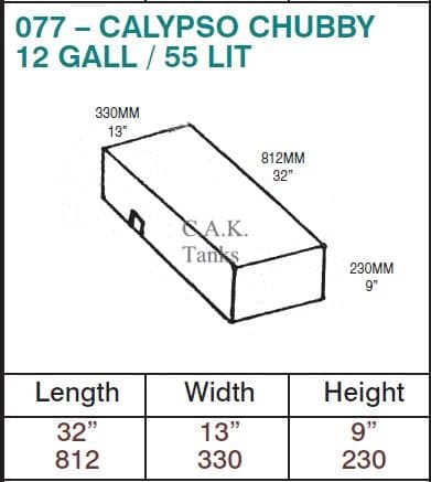 CALYPSO CHUBBY TANK