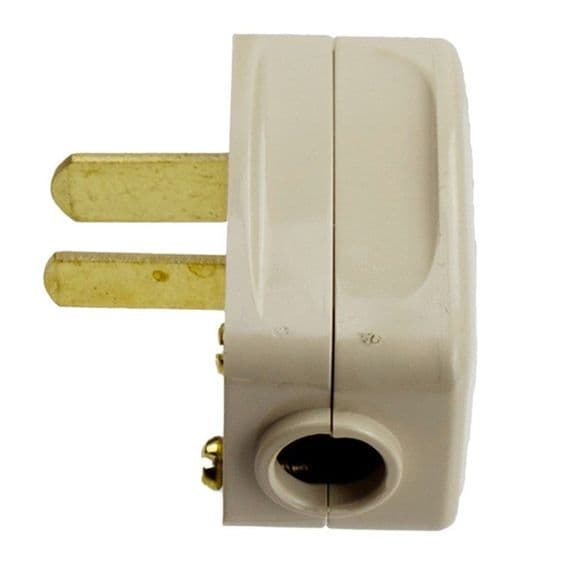 CLIPSAL 2 PIN POLARISED PLUG -Beige