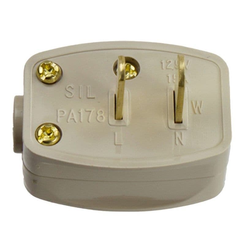 CLIPSAL 2 PIN POLARISED PLUG -Beige