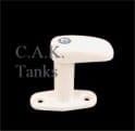 COLLARED TURN BUTTON CATCH 35mm WHITE