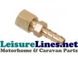 COPPER TUBE 8mm TO 6mm small ID HOSE BARB