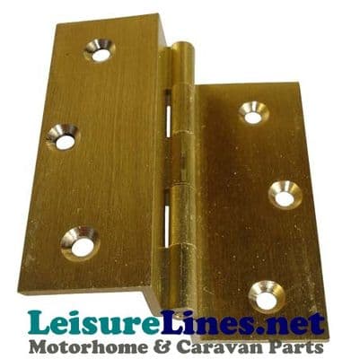 CRANKED BRASS hinge 40 x 35mm