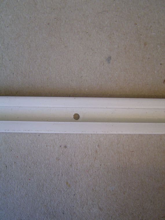 CURTAIN RAIL WHITE C TYPE PER MTR