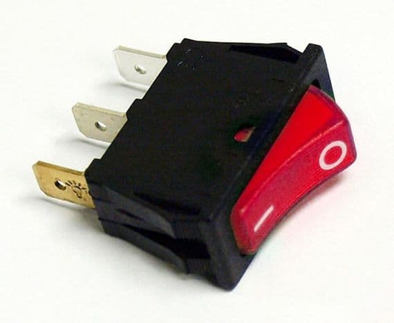 Dometic Red illuminated 12v switch fridge