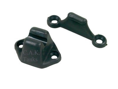DOOR RETAINING CATCH - BLACK (SET)