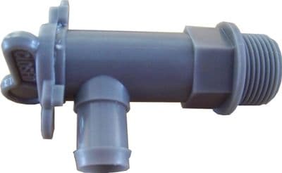 DRAIN TAP GREY WASTE 3/4