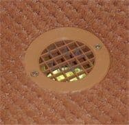 DROP VENT 75 mm OD ROUND 35mm TAIL VENT BEIGE