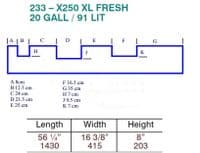 Ducato Boxer Relay XLWB X250 X290 Fresh Water Tank - 91 Litres - WHITE Filler