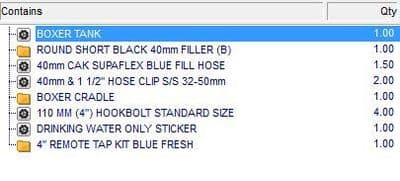 DUCATO RELAY BOXER MOTORHOME FRESH WATER TANK + FITTING  KIT + BLACK FILLER CAP