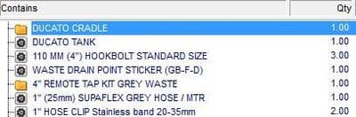 DUCATO RELAY BOXER MOTORHOME WASTE WATER TANK & FITTING KIT