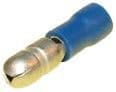 MALE BULLET CRIMP BLUE 6.3MM  X10