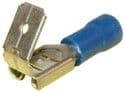PIGGY BACK CRIMP BLUE 6.3MM  X10