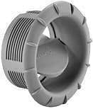 EN STRAIGHT BLOWN AIR DUCTING OUTLET - SILVER