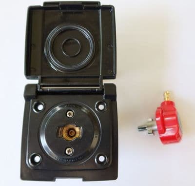 EXTERNAL GAS BBQ OUTLET POINT BLACK