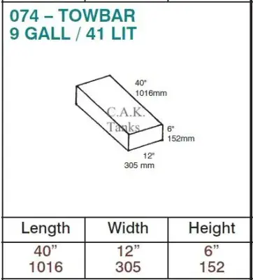 Ford Transit Custom Fresh Water Tank - 41 Litres - [White Filler] All Wheel Bases