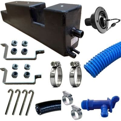 Ford Transit Custom V710 2024+ 31 Litre  Underslung Fresh Water Tank BLACK filler