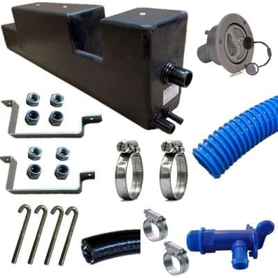 Ford Transit Custom V710 2024+ 31 Litre  Underslung Fresh Water Tank GREY filler