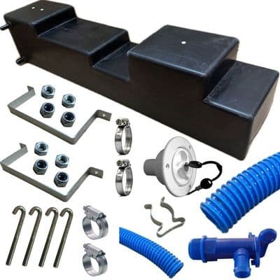 Ford Transit Custom V710 2024+ 52 Litre Fresh and 31 L Waste Underslung Tank pair  WHITE filler