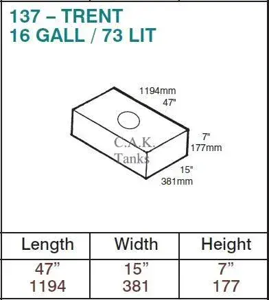 Fresh Water Tank Kit for Ford Transit MK8 RWD L3 & L4 2014 On WHITE FILLER