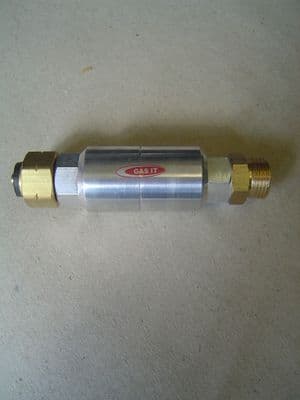 GAS-IT IN-LINE GAS FILTER - BUTANE - INCLUDES BRASS SINTER FILTER