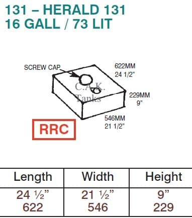 HERALD 131 FRESH TANK & RED CAP