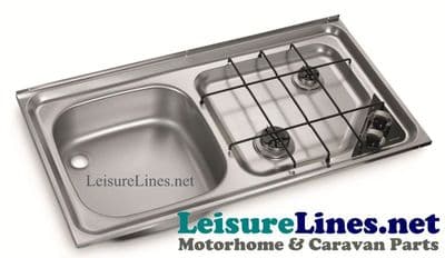 HS 2421L 2 brn hob LH sink combo