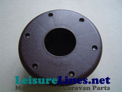 ISLAND TABLE LEG RECESSED BASE BROWN