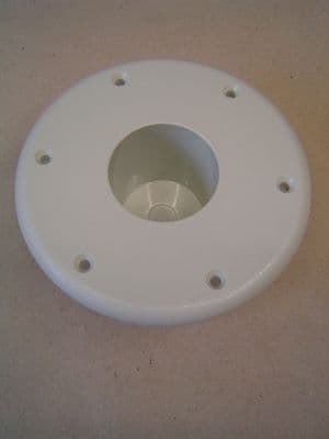 ISLAND TABLE LEG RECESSED BASE GREY