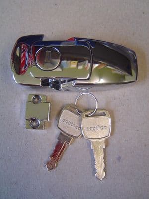 LOCK FOR FOLDING EXTENDABLE ACCESS LADDER