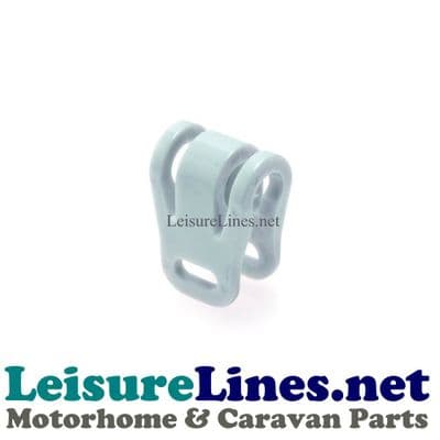 Lock for metal refrigerator shelf grating Dometic