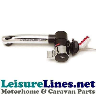 LONDON SINGLE LEVER MIXER TAP BLACK CHROME EFF
