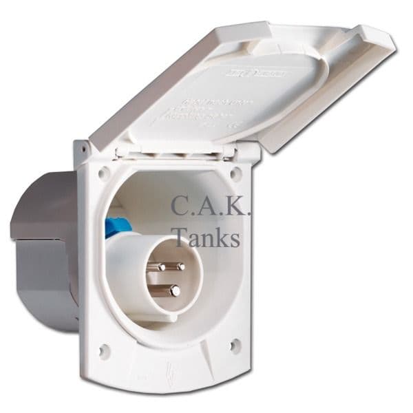 MAINS INLET SOCKET WHITE F30 STYLE