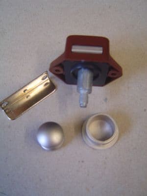 MATT NICKEL BUTTON MINI PUSH-LOCK