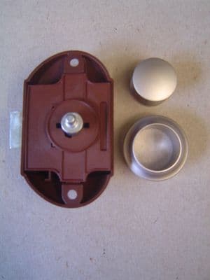 MATT NICKEL BUTTON SINGLE PUSH-LOCK