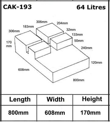Mercedes Sprinter 2018 on  FWD LWB  Pressure Fill Fresh Water Tank Kit