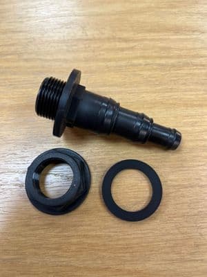 Nut in Fitting 3/4bsp x 25-19 & 12mm Stepped Hose Barb