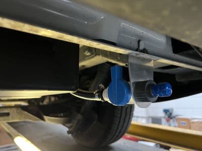 Pressure Fill Backfill Valve for Underslung Campervan water tank