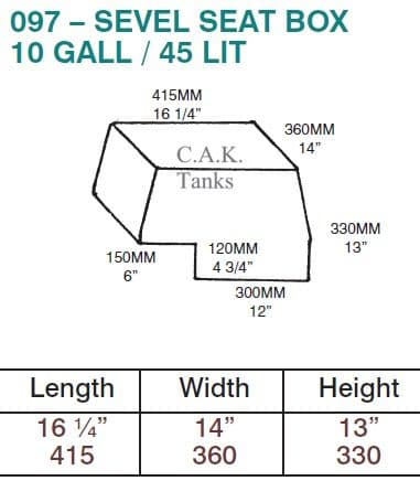 SEVEL SEAT TANK