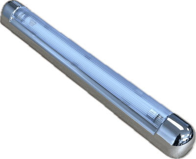 SLIM LIGHT - 1 X 8W Fluorescent CHROME SWITCHED