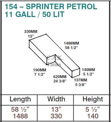 SPRINTER PETROL TANK