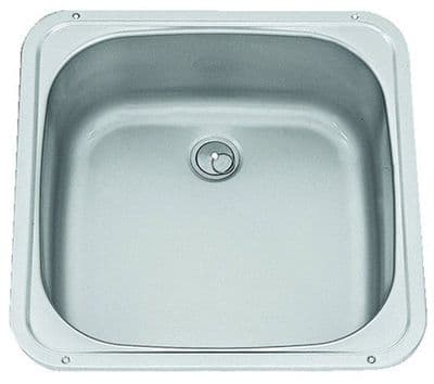 SQUARE SMEV 910 STAINLESS SINK BOWL 370 X 370 X 125