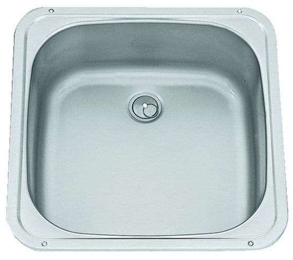 SQUARE SMEV 910 STAINLESS SINK BOWL 370 X 370 X 125