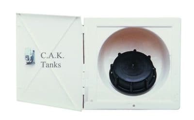 SQUARE WHITE 40mm FILL LOCKINGCOVER